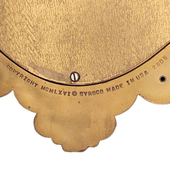 Vintage Syroco Gold Baroque Rococo Hollywood Regency Oval Wall Mirror Set Of Two - Picture 6 of 9